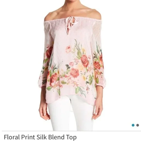 Lola Made in Italy NWT Silk Blend Cold Shoulder